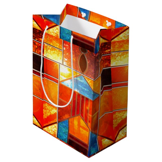 Magic light pouring from the windows of the Church Medium Gift Bag (Back Angled)