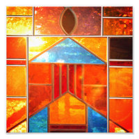 Magic light pouring from the windows of the Church