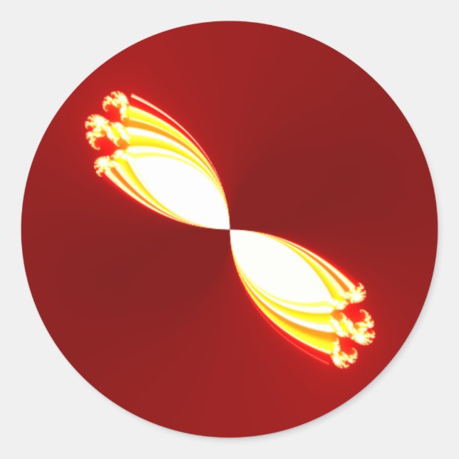magic light tulips classic round sticker (Front)