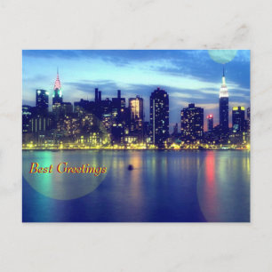 Magic Lights - Best Greetings Postcard