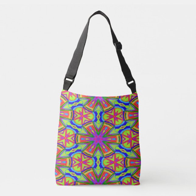 Magic Marker Kaleidoscope Crossbody Bag (Front)