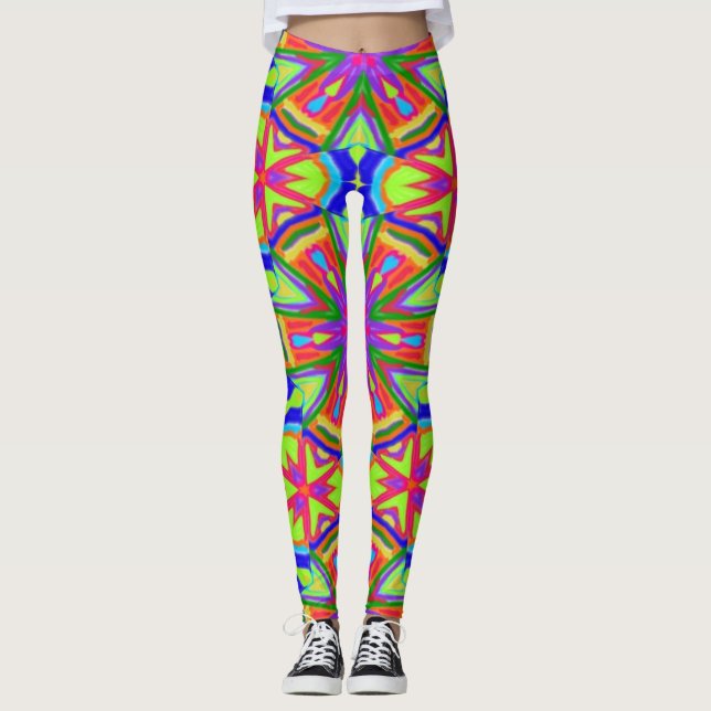 Magic Marker Kaleidoscope Leggings (Front)