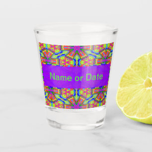 Magic Marker Kaleidoscope Shot Glass