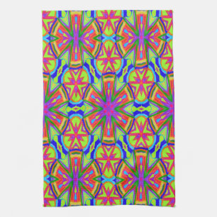 Magic Marker Kaleidoscope Tea Towel