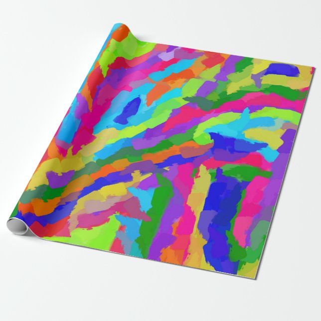 Magic Marker Wrapping Paper (Unrolled)