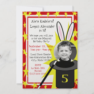 Magic Me Birthday Invitation