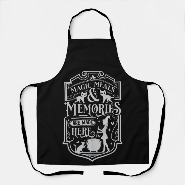 Magic Meals And Memories Halloween Apron (Front)
