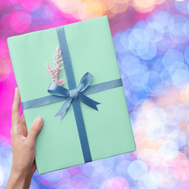 Magic Mint Solid Colour Wrapping Paper (Creator Uploaded)