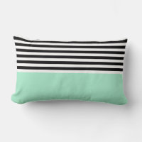 Magic Mint With Black and White Stripes