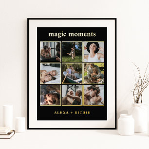 Magic Moments Custom Photo Collage Foil Print