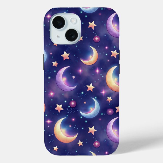 Magic Moon and Stars Case-Mate iPhone Case (Back)