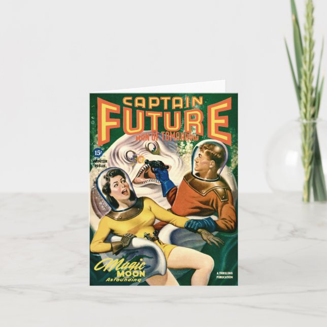 Magic Moon Greeting Card (Front)