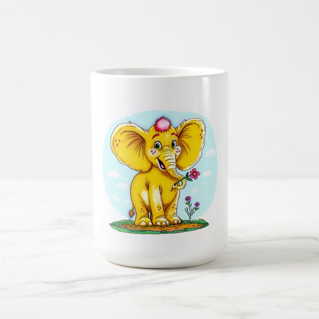 Magic Morphing Mug – Cute Elephant  (Center)