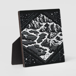 Magic Mountain Map Plaque