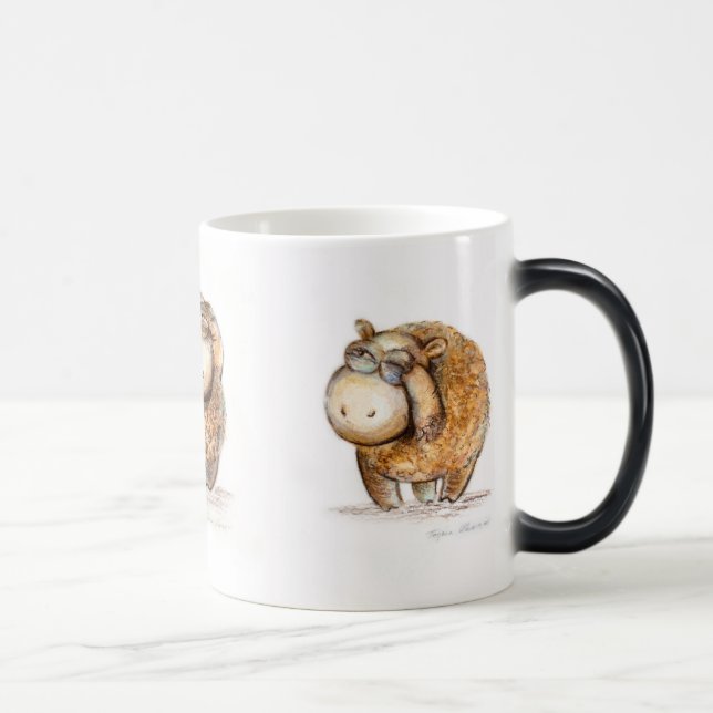 Magic mug. Tree little sheep. Magic Mug (Right)