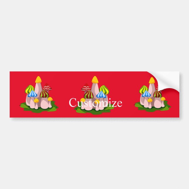Magic Mushroom Cathedral Thunder_Cove Bumper Sticker (Front)