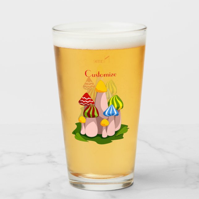 Magic Mushroom Cathedral Thunder_Cove  Glass (Front Filled)