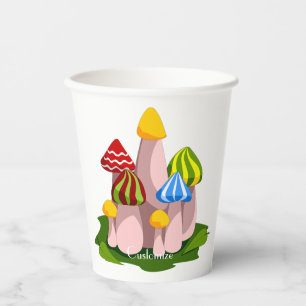 Magic Mushroom Cathedral Thunder_Cove Paper Cups