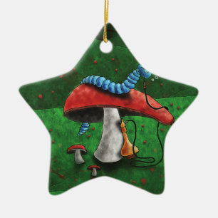 Magic Mushroom Ceramic Tree Decoration