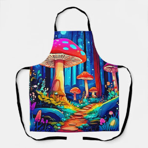 Magic Mushroom Path Design Apron