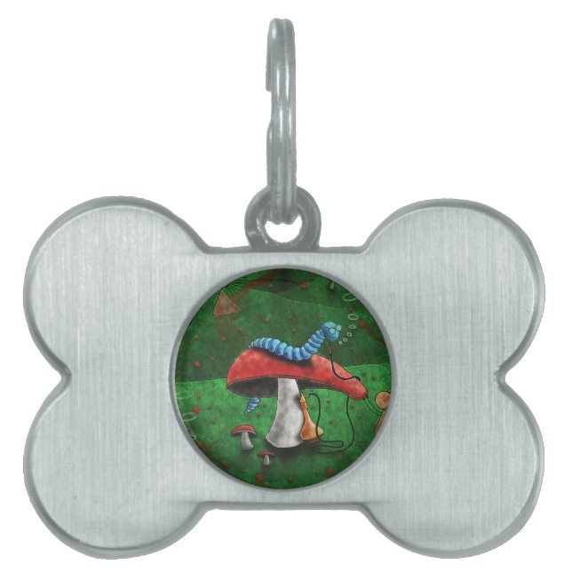 Magic Mushroom Pet ID Tag (Front)