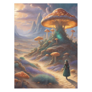 Magic Mushroom Planet  Tablecloth