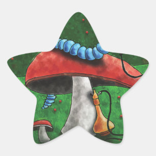 Magic Mushroom Star Sticker
