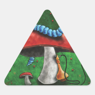 Magic Mushroom Triangle Sticker