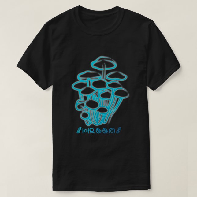 Magic Mushroom Zauberpilz Psychedelic T-Shirt (Design Front)