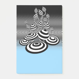 Magic Mushrooms blue fade Post-it note block