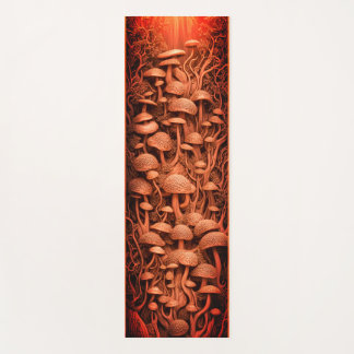 Magic Mushrooms Colourful 3d Yoga Mat