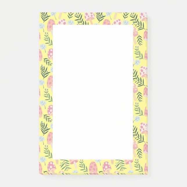 Magic Mushrooms Forest Grocery To-Do List Post-it Notes (Front)
