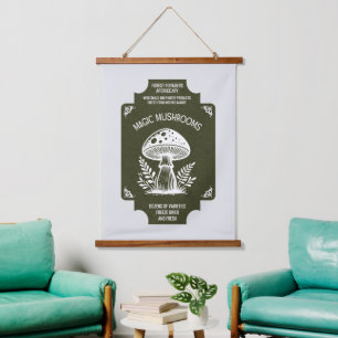 MAGIC MUSHROOMS HANGING TAPESTRY