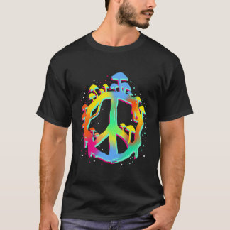 Magic Mushrooms Peace Sign T-Shirt