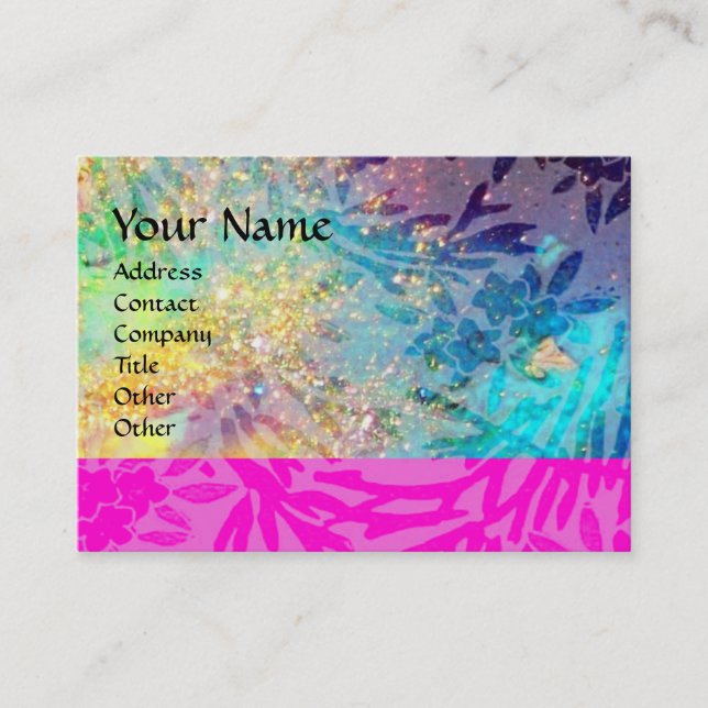 MAGIC MYRTLE / Sparkling Gold Reflections Business Card (Front)