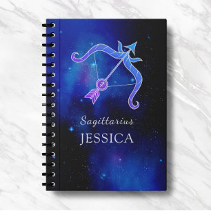 Magic Name with Zodiac sign Sagittarius Notebook