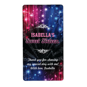 Magic Neon Glow Lights Thank You Water Bottle