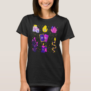 Magic Occult All Seeing Eye Crystal Mushroom Witch T-Shirt