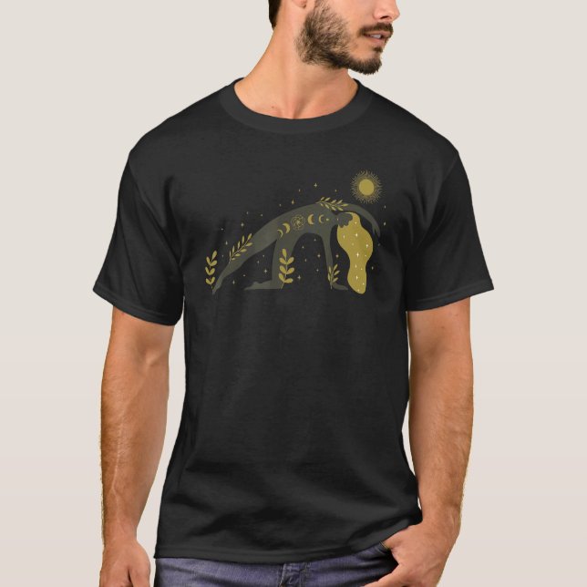Magic Occult Celestial Yoga T-Shirt (Front)