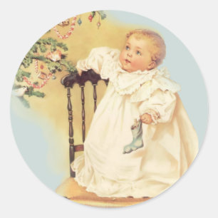 Magic of Christmas Classic Round Sticker