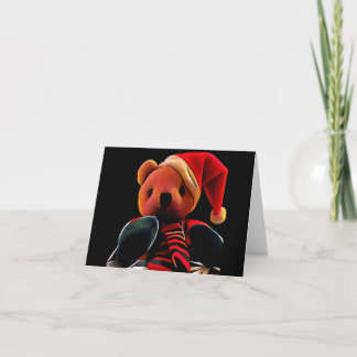 Magic of Christmas Teddy Bear Holiday Card