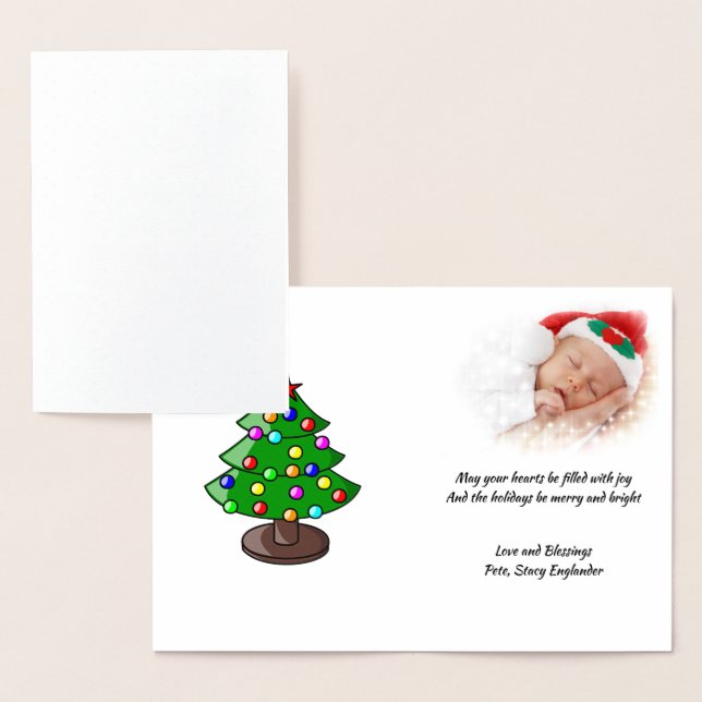 Magic of Christmas Typography Tree Silver, ZSSPG Foil Card (Display)