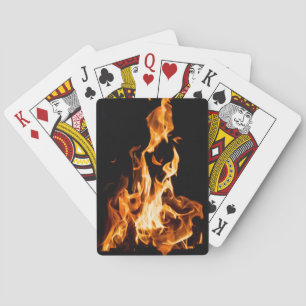 Magic of fire playing cards