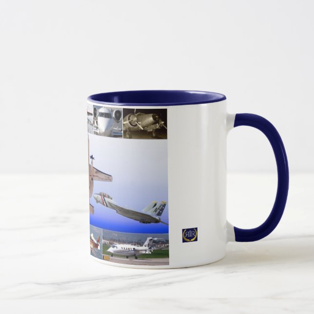 Magic of Flight Aeroplane Collage Mug (Right)