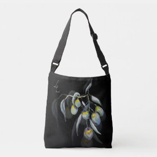 Magic Olive Watercolor Hand-painted Crossbody Bag