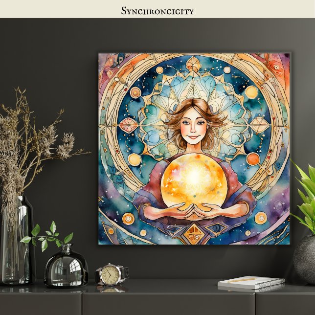 Magic Orbs Spirituality Mysticism One Soul Cosmic Poster (Creator Uploaded)