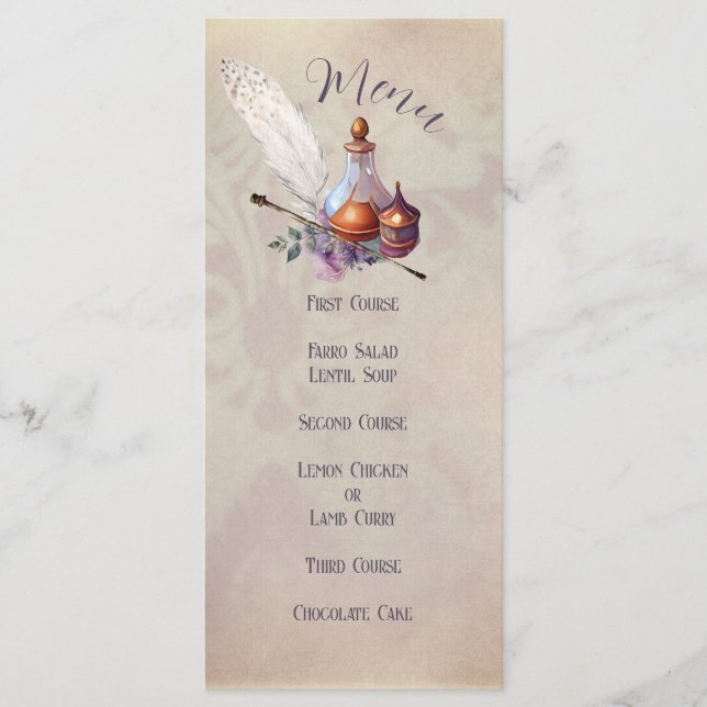 Magic Owl Party Flat Menu (Front)