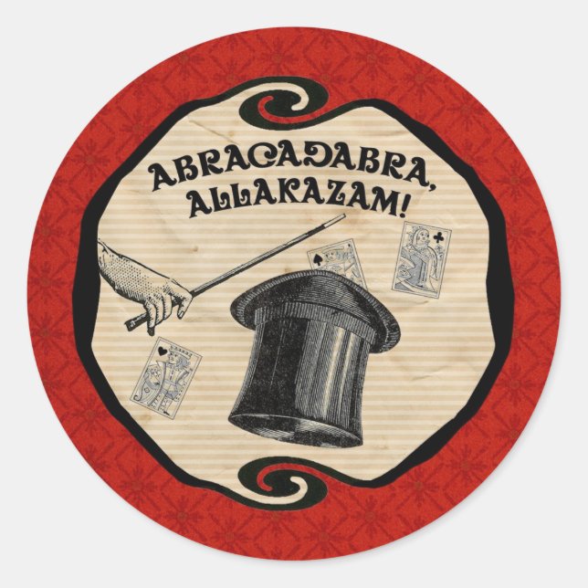 Magic Party Abracadabra Sticker (Front)