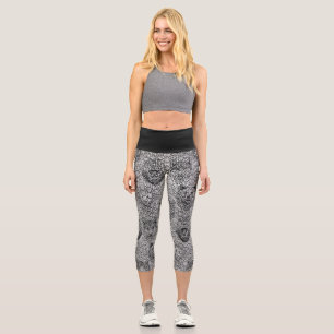 magic pattern capri leggings