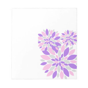 Magic Petals Purple Flowers Notepad